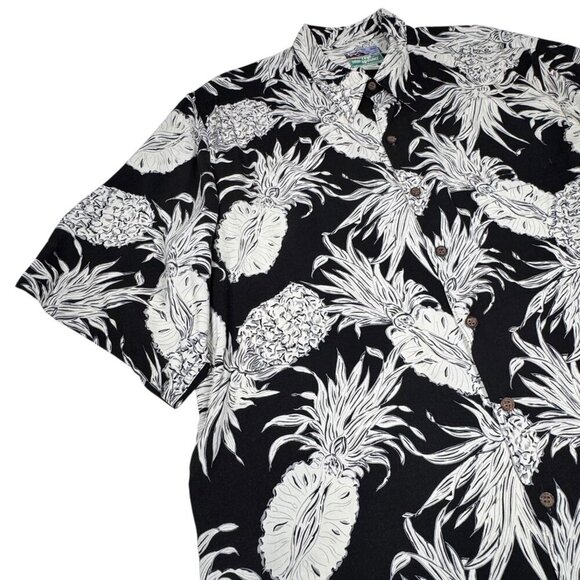 VTG Reyn Spooner Hawaiian Shirt Sz.XL Short Sleeve Pineapple Print Tropical - Picture 3 of 10